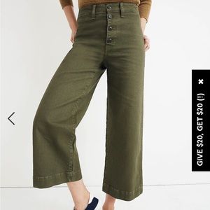 Madewell Emmett Wide-Leg Crop Pants